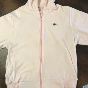 Pink LaCoste Zip-up jacket Size Medium
